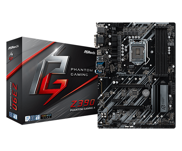マザーボード ASRock Z390 Phantom Gaming 16GB i5-9500 ASRock | Z390 Phantom Gaming 4